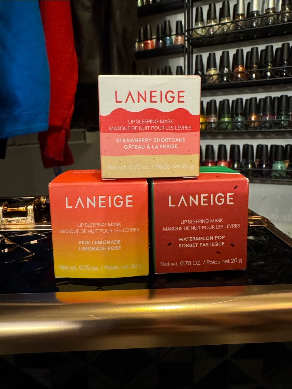 Laneige Lip Mask Trio-Strawberry Shortcake/Pink Lemonade/Watermelon Pop